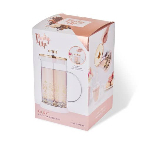 Riley™ Casablanca Glass Coffee & Tea Press Pot - 34oz